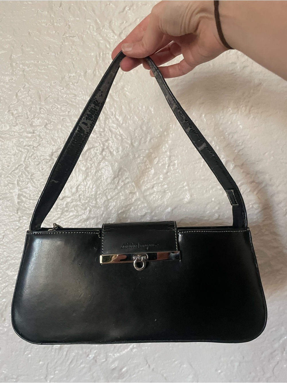 Vintage Salvatore Ferragamo Top-Handle Shoulder Bag